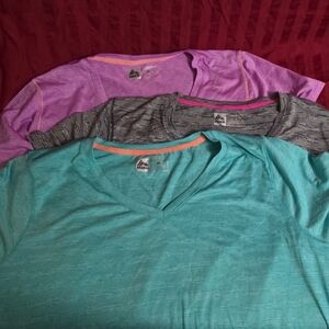 RBX Women's Short Sleeve Tees - Purple, Gray, and Teal